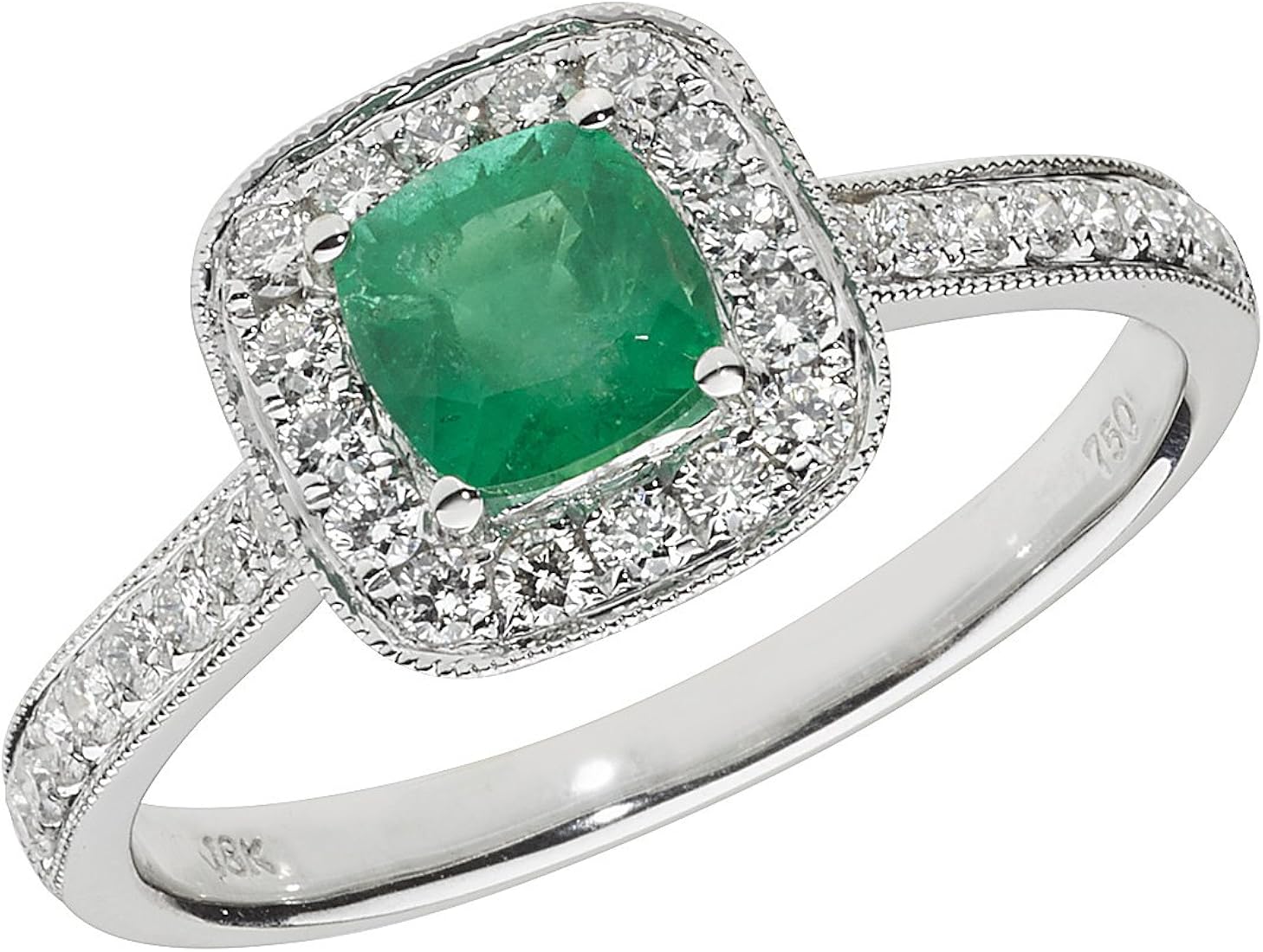 Amazon.co.jp: [EDS Jewels] 18K 18金ホワイトゴールド クラスター